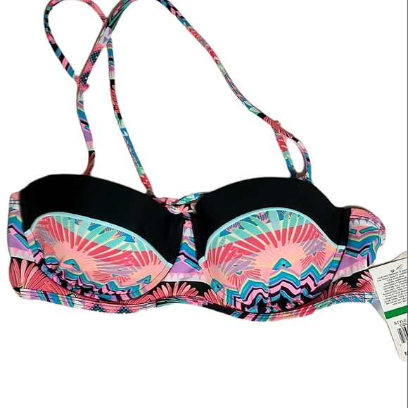 Hobie Multicolor bikini top. L - Picture 1 of 10
